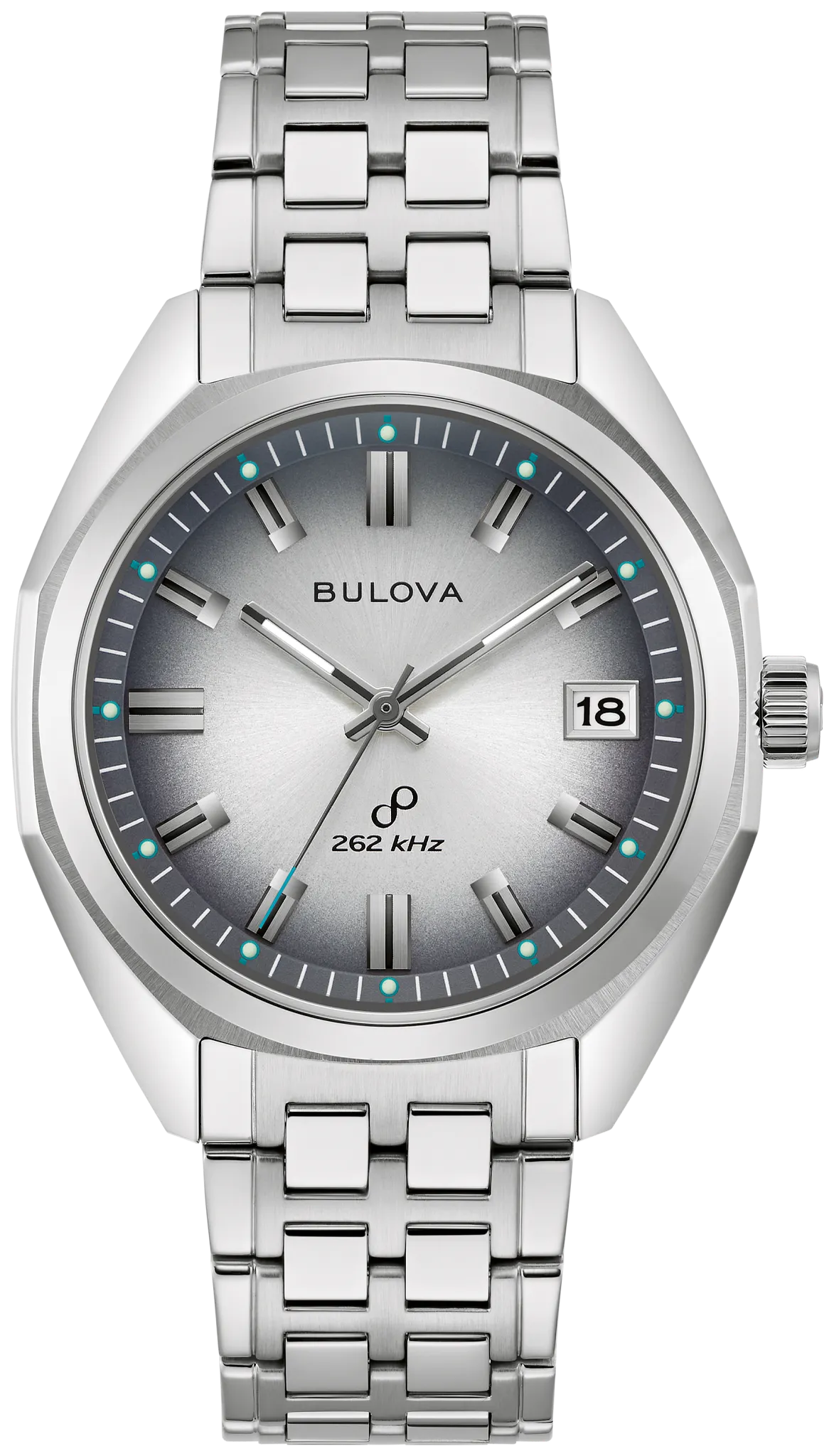 Barnett New York シルバー文字盤 メンズ腕時計 Gray Dial Stainless Steel Bracelet Jet Star 96B472 | Bulova